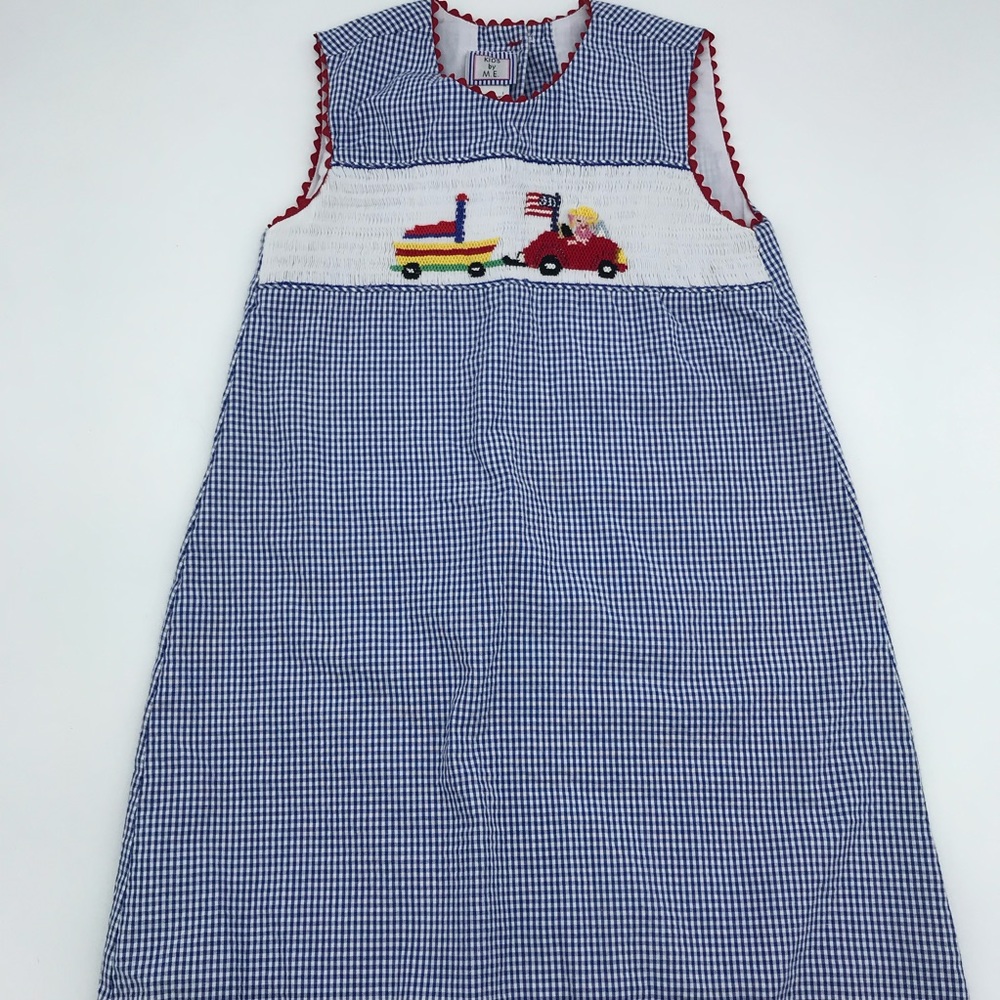 Vintage Gingham Dress with cute embroidery - Picture 1 of 6